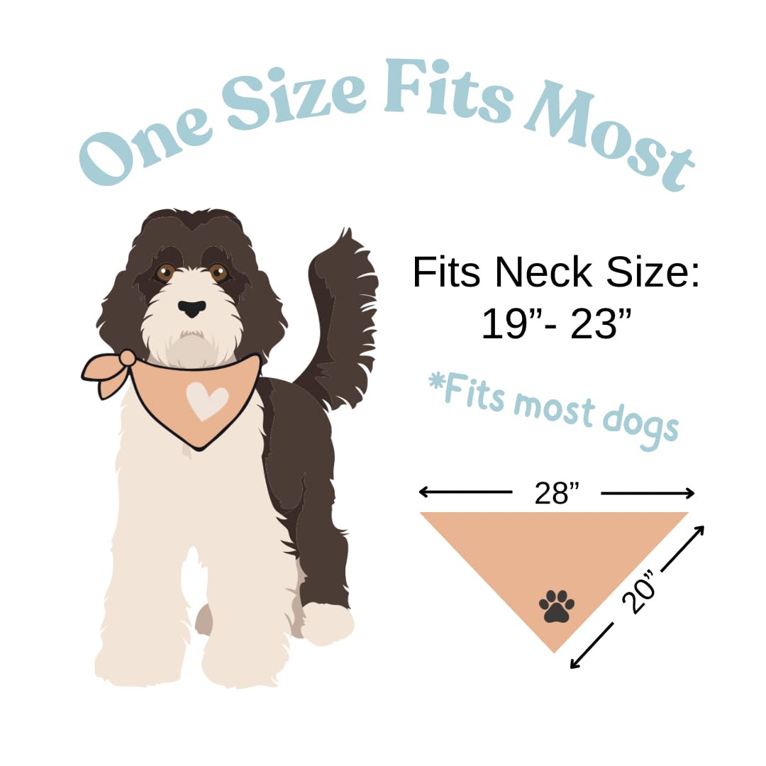 Generic new baby announcement dog bandana, natural cotton and cozy fit.