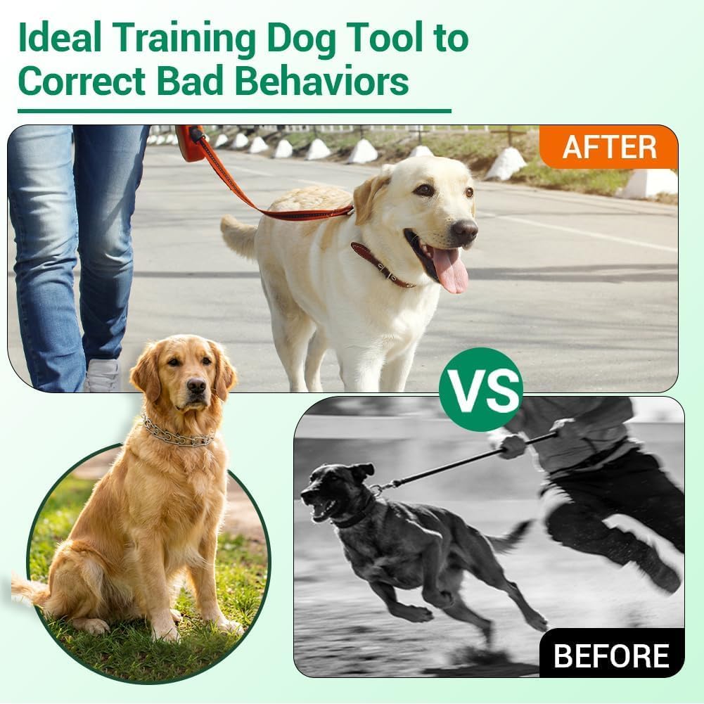 Generic No Pull Prong Collar's metal iron construction for durability.
