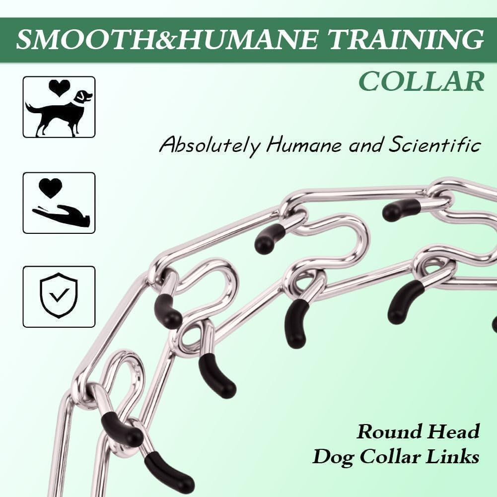 Generic No Pull Prong Collar size guide helps select the right fit.