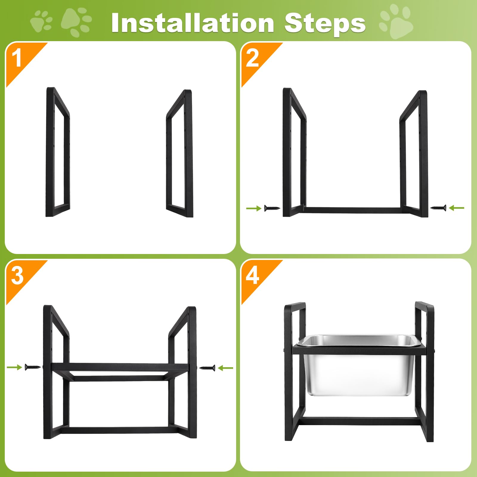 Generic non-slip base dog bowl prevents tipping on tile, wood, or carpet.