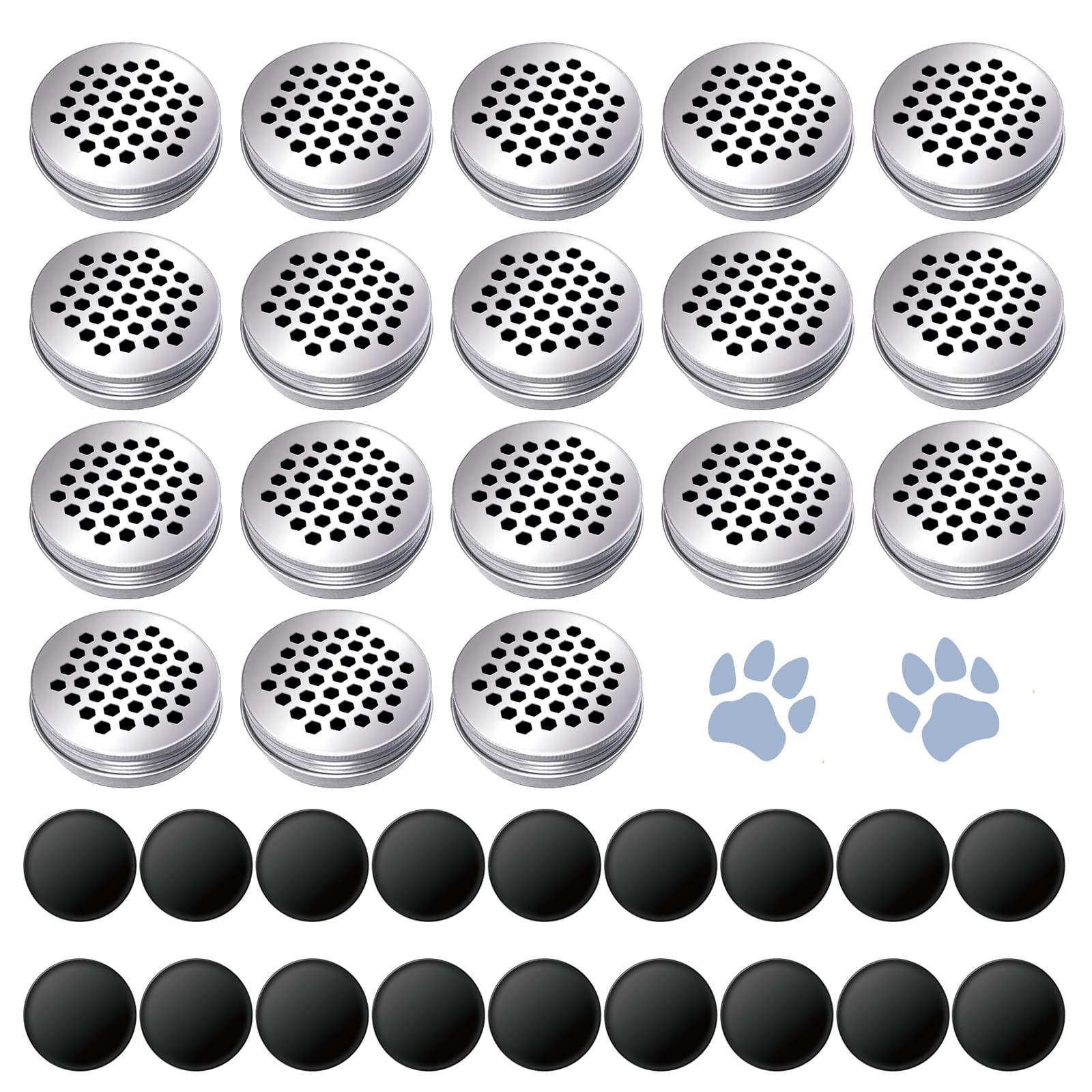 Generic Nose Work Tins with hollow design for easy scent release.