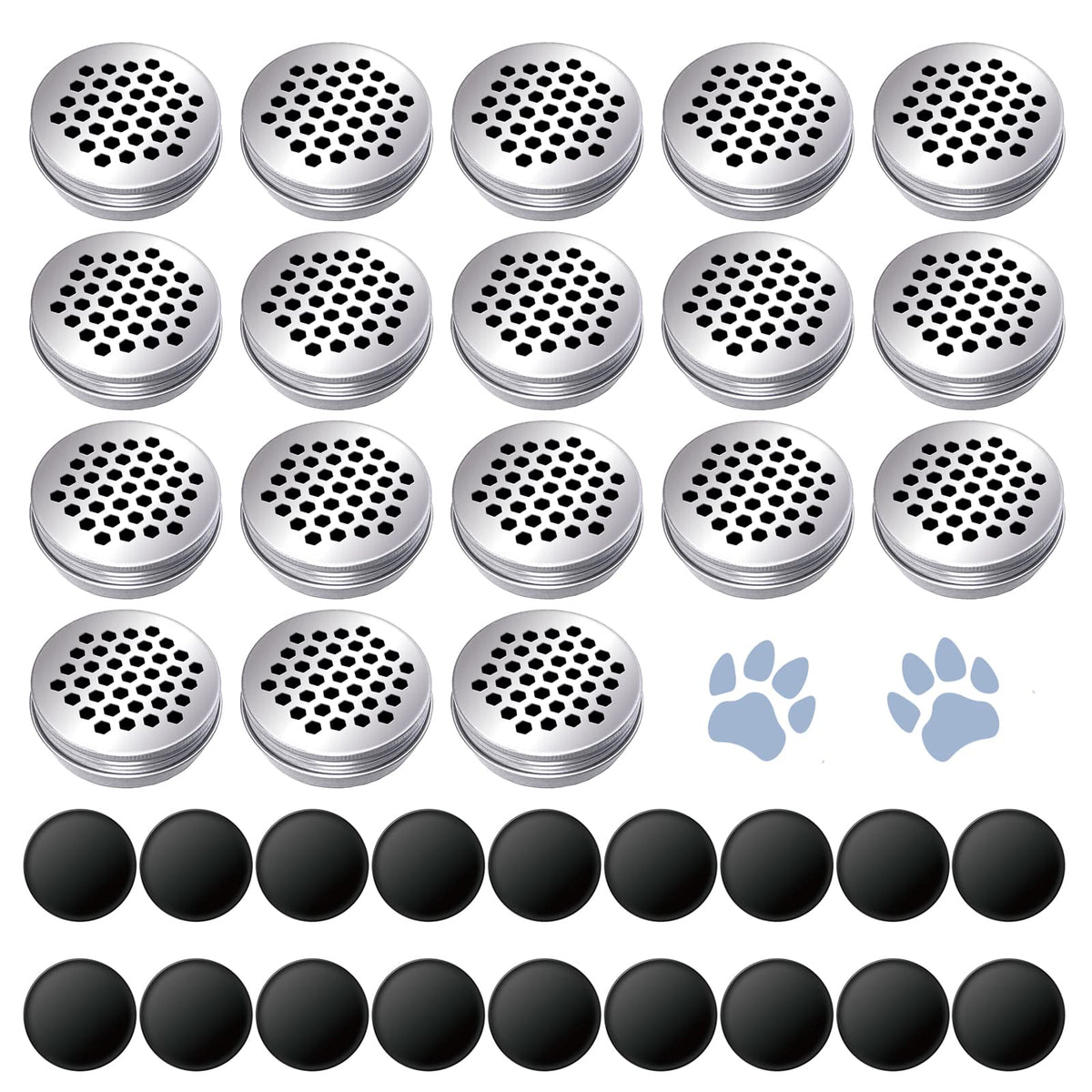 Generic Nose Work Tins with hollow design for easy scent release.