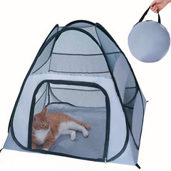 Generic Outdoor Cat Cage with pop-up frame for quick, tool-free setup anywhere.