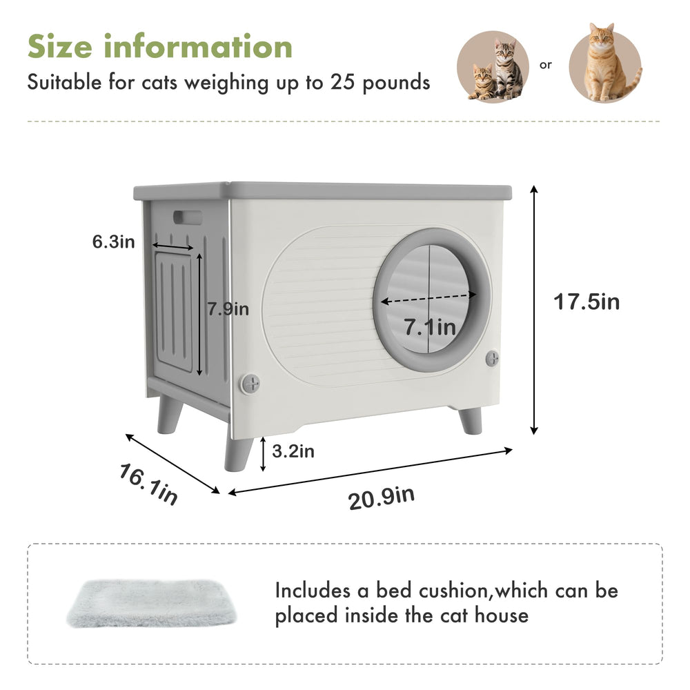 Generic Outdoor Cat House all-season shelter blends with patios, porches and barns.
