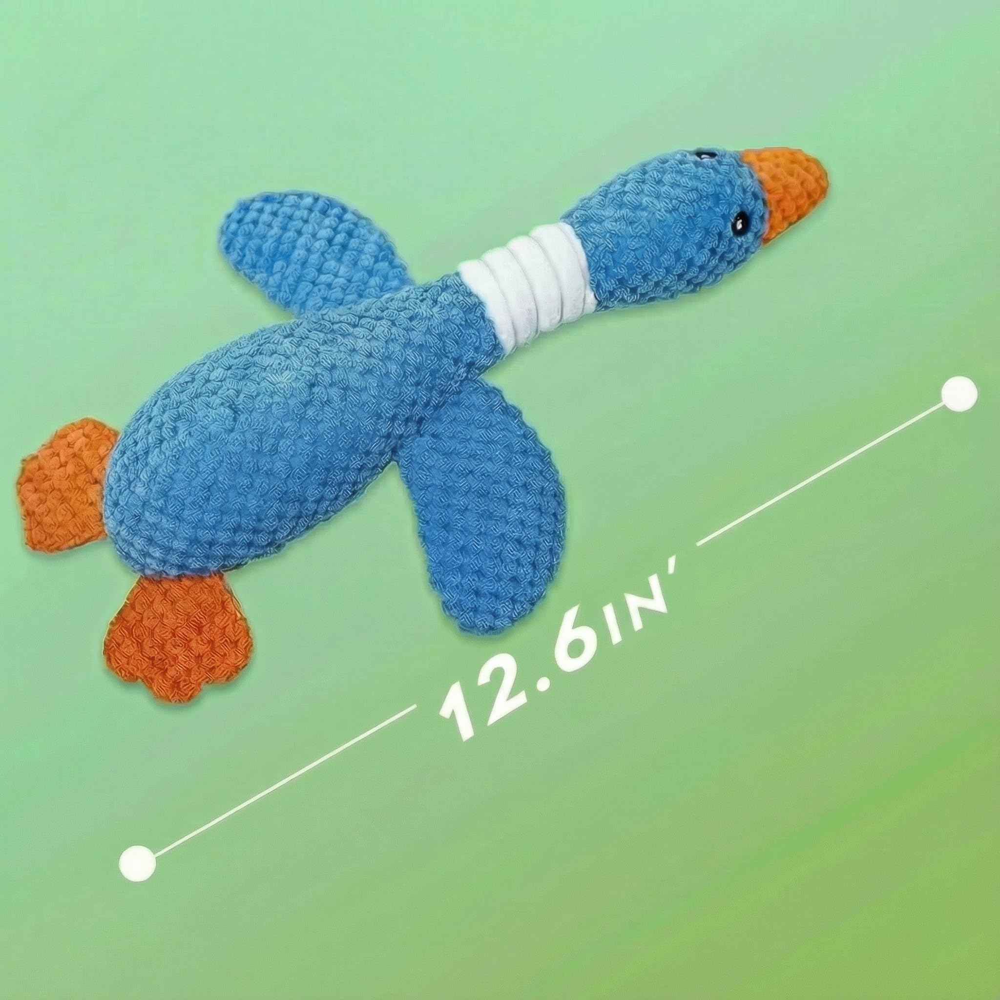 Generic Paw-FECT Piece Goose Squeaky Toy — built-in squeaker and crinkle wings.