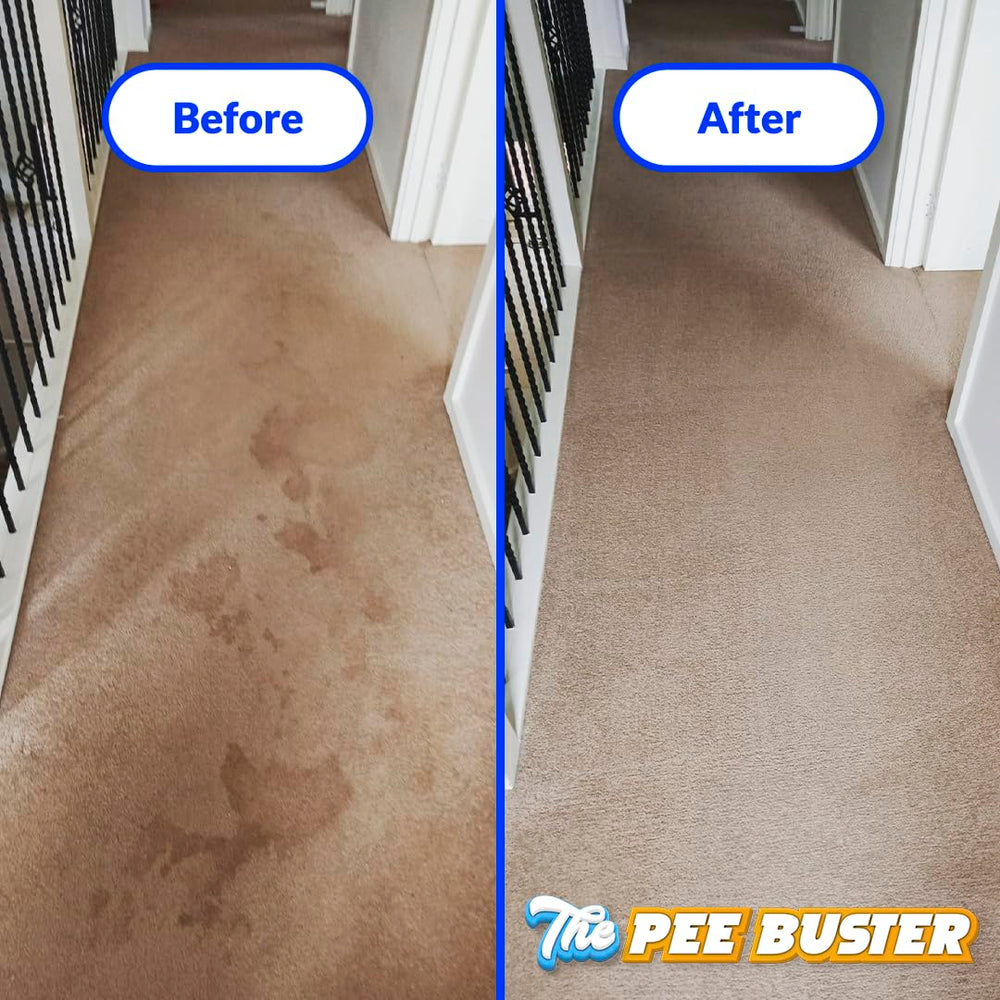 Generic Pee Buster on fabric upholstery for fresh feel
