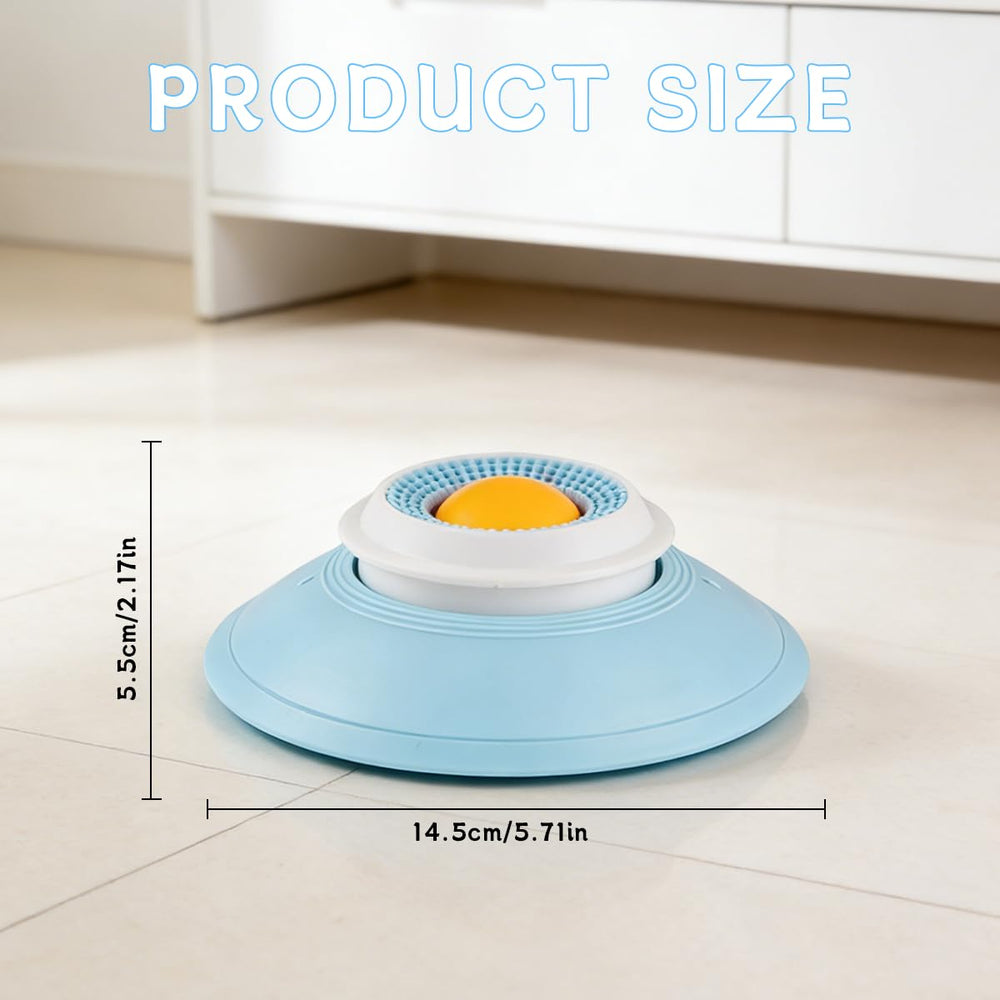 Generic enrichment toy promotes gentle licking and longer mealtime engagement.