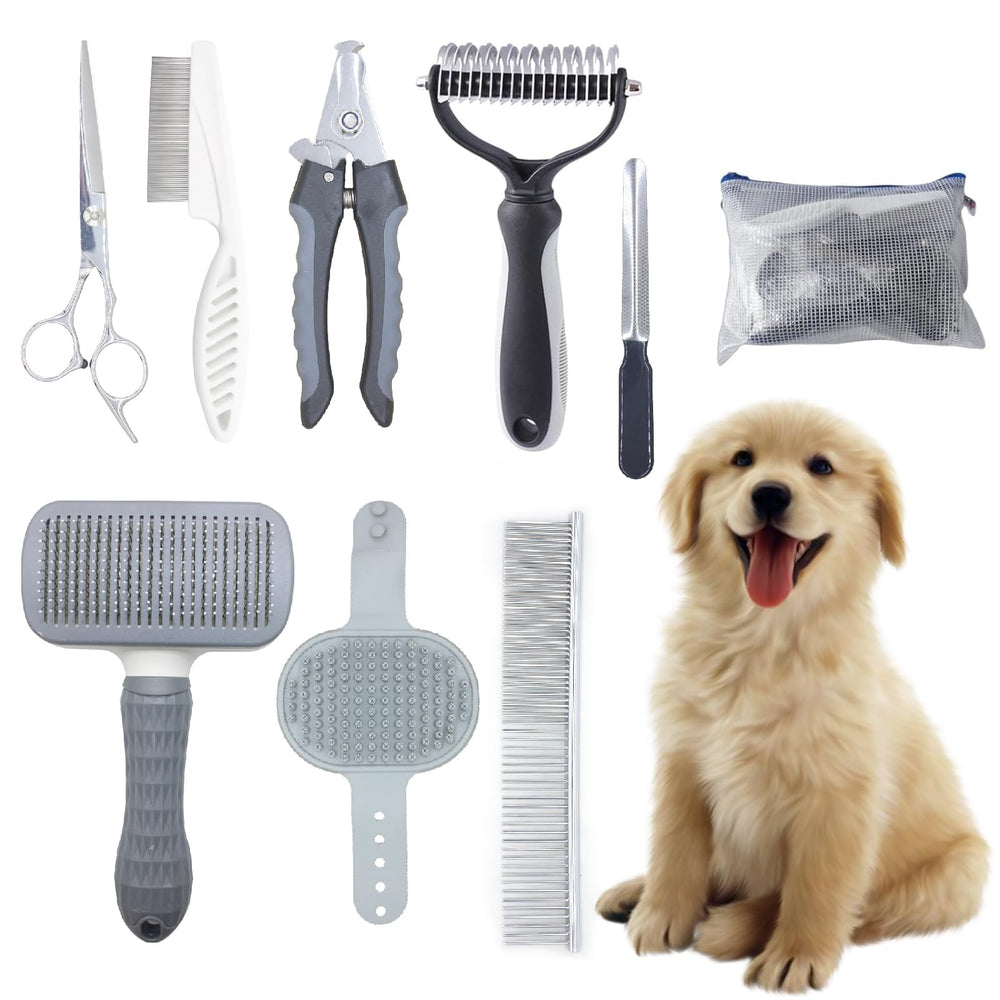 Generic Pet Grooming Kit deshedding brush removes loose fur and reduces matting.