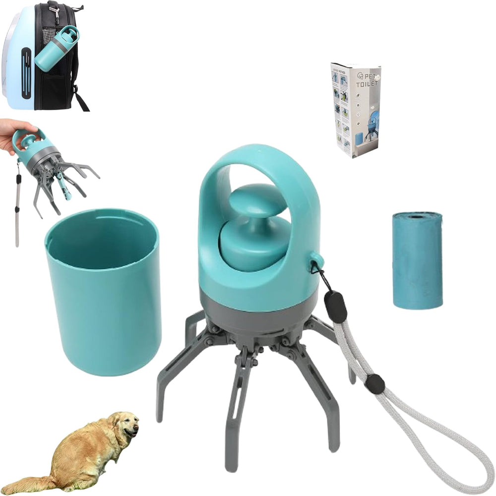 Generic Portable Pooper Scooper with built-in bag dispenser for quick on-the-go waste pickup