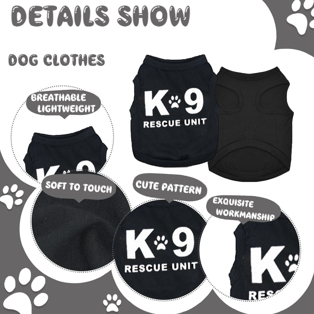 Generic puppy clothes with adjustable closures for secure fit.