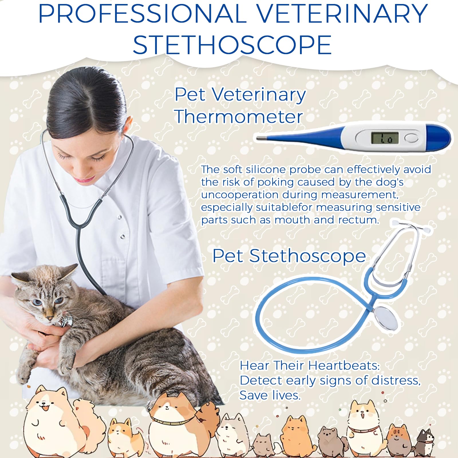 Generic Whelping Kit puppy collars variety helps identify newborns quickly