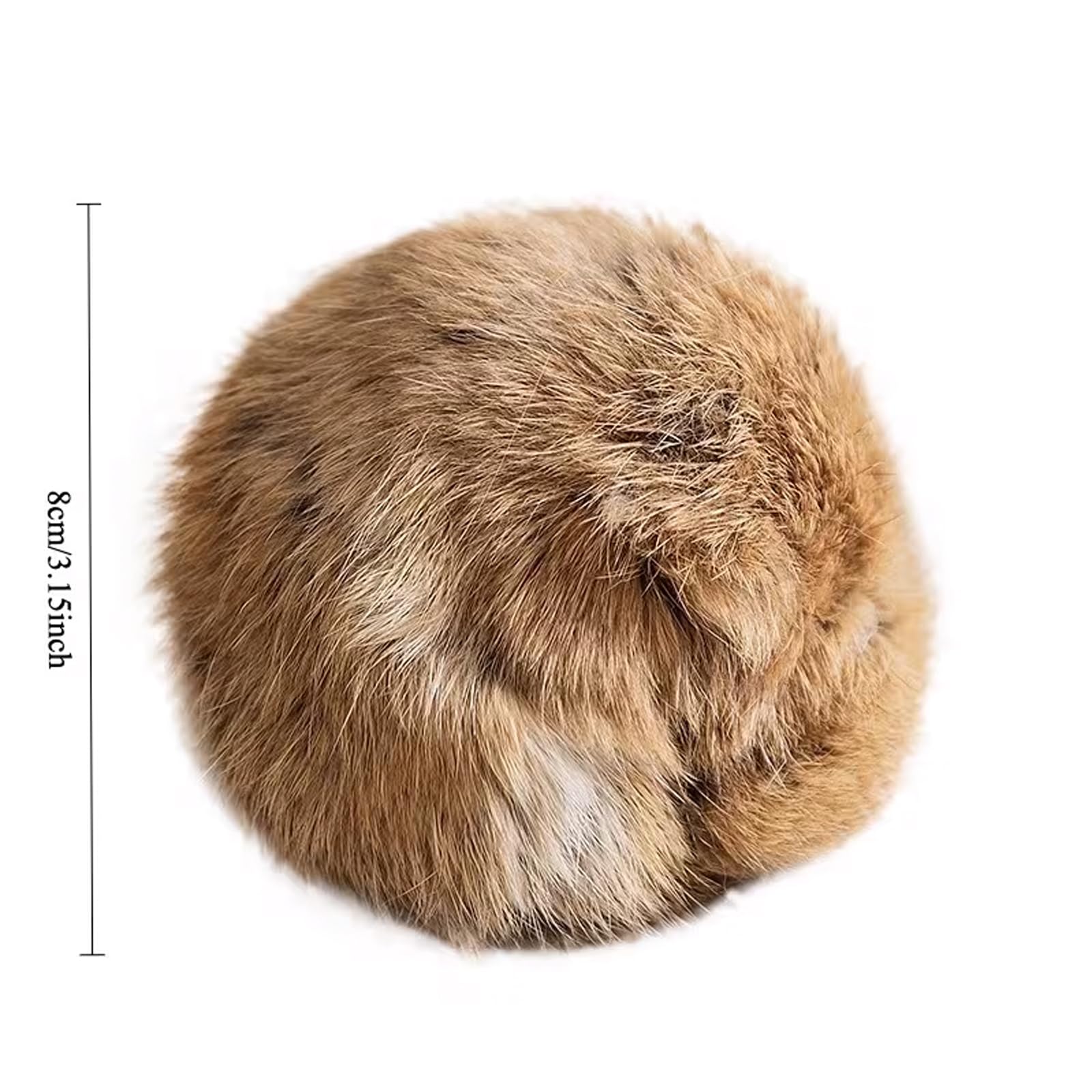 Generic Rabbit Fur Ball Cat Toy 5-pack for multi-cat households