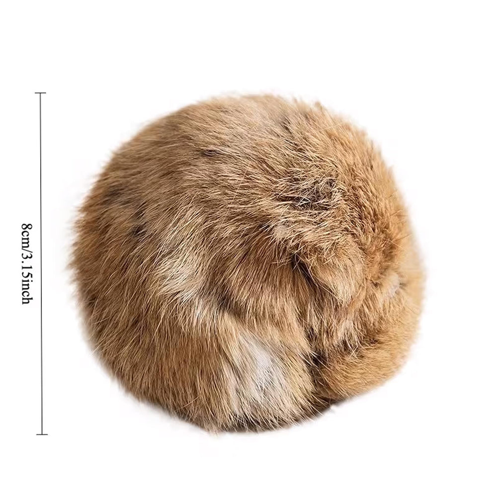 Generic Rabbit Fur Ball Cat Toy 5-pack for multi-cat households