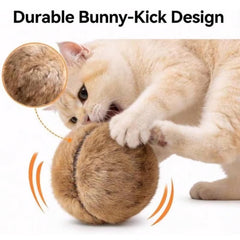 Generic Rabbit Fur Ball Cat Toy suitable for cats of all ages