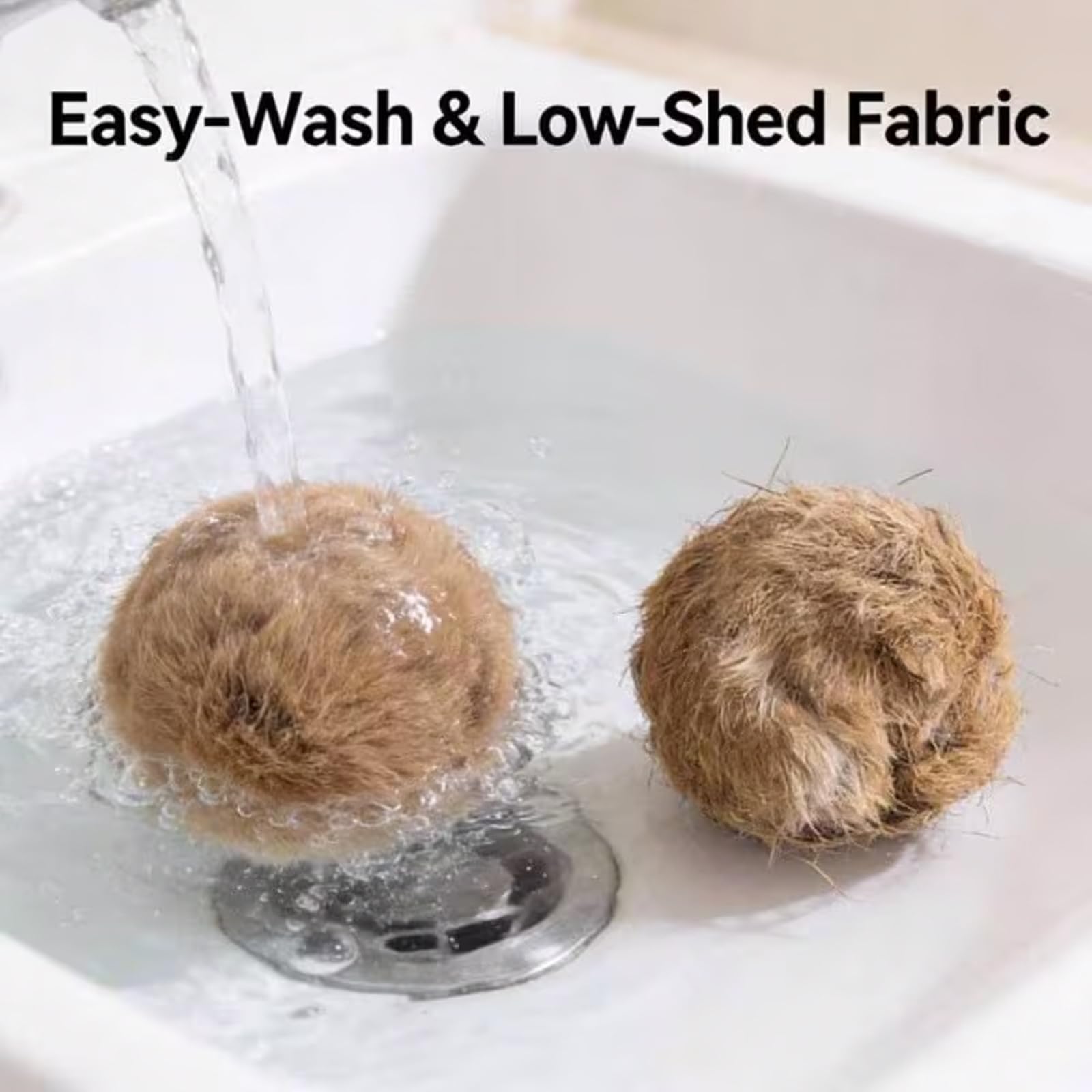 Generic Rabbit Fur Ball Cat Toy promotes chasing and exercise indoors