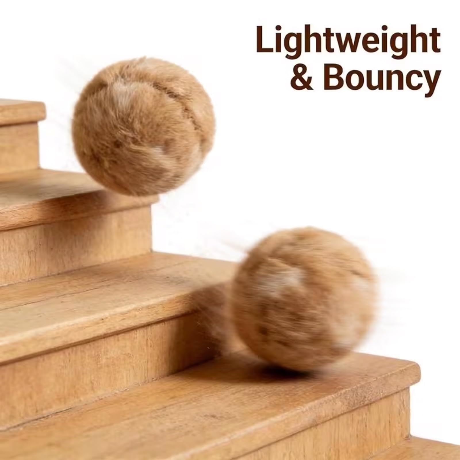 Generic Rabbit Fur Ball Cat Toy portable for travel and on-the-go fun