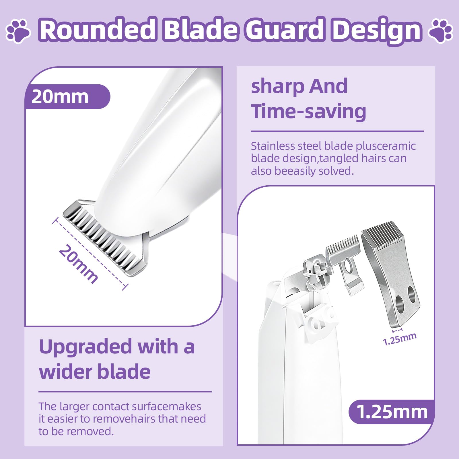 Generic rinseable detachable blade for easy cleaning after grooming