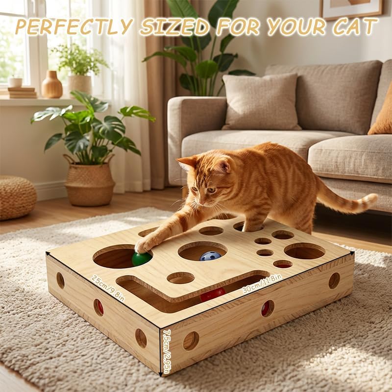 Generic Scratch Puzzle Box with sandpaper surface supports safe, stress-free grooming