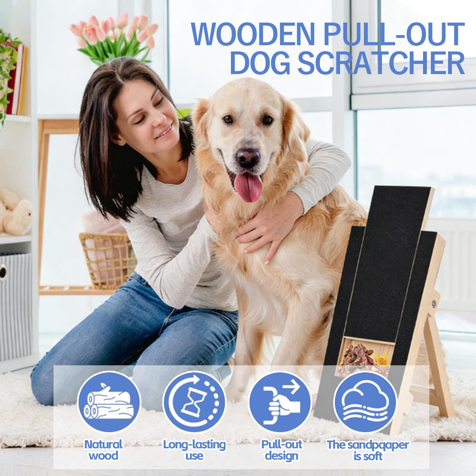 Generic scratch pad for dogs of all sizes makes nail care at home easier.