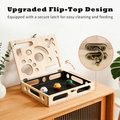 Generic Solid Wood Sandpaper Scratch Surface, gentle nail care during play.