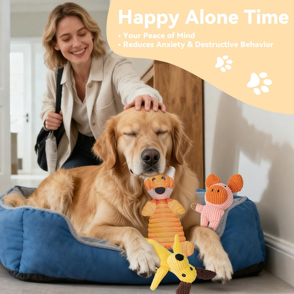 Generic Squeaky Plush Dog Toy Squeaker Closeup for enticing sound play.