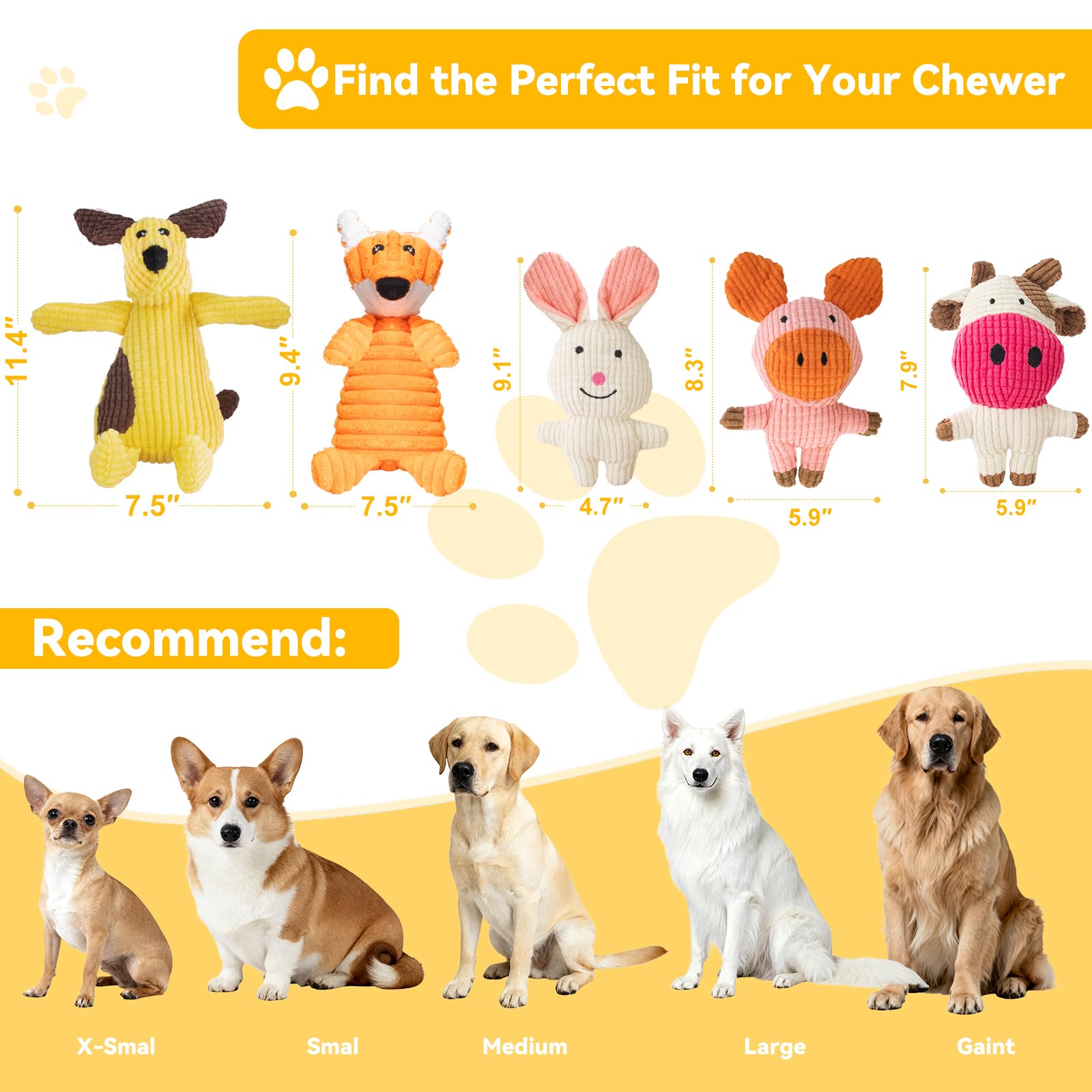 Generic Squeaky Plush Dog Toy Pig for chew-safe teething fun.