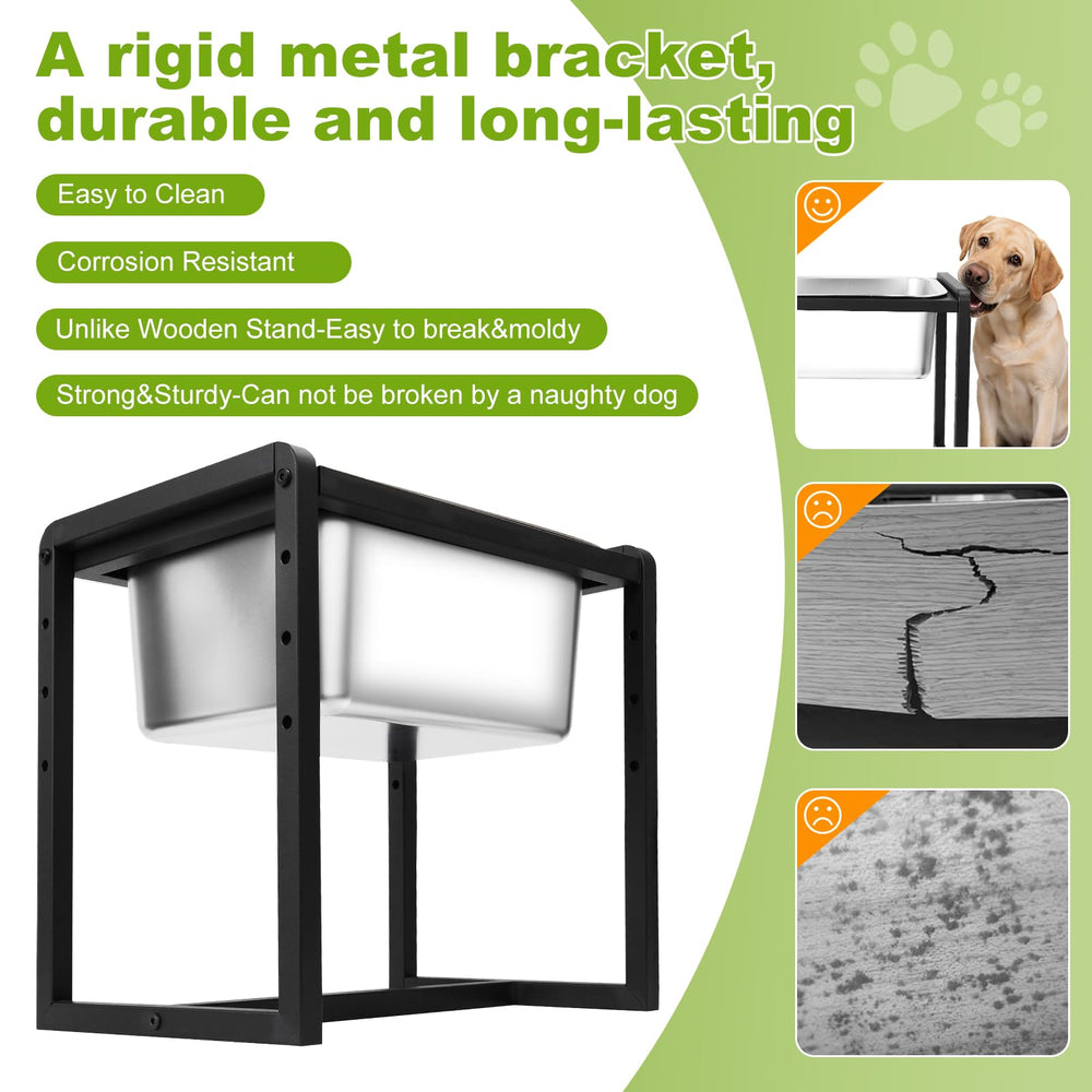 Generic stainless-steel bowls designed for easy cleaning and rust resistance.