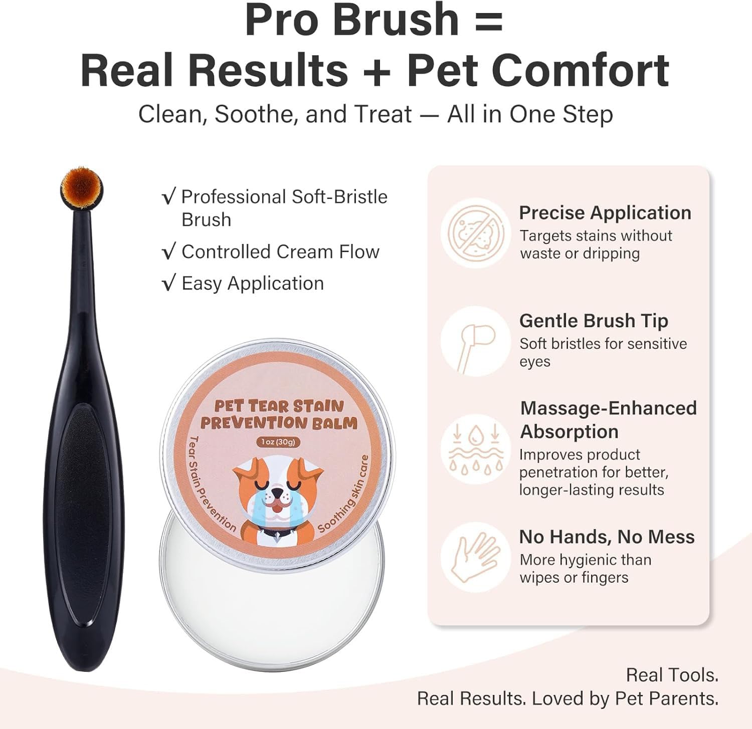Generic Tear Stain Remover Balm formula with natural oils for sensitive pets