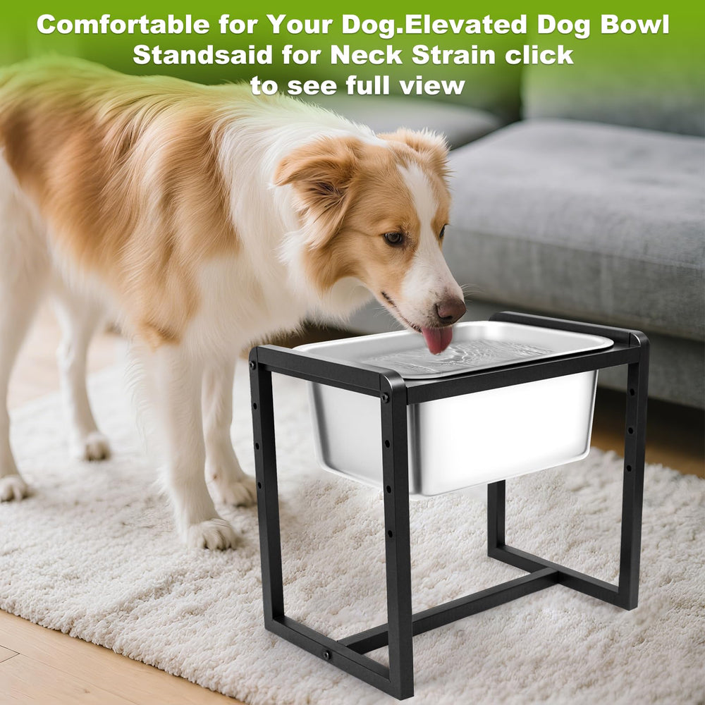 Generic tool-free assembly dog bowl sets up in minutes for indoor or patio use.