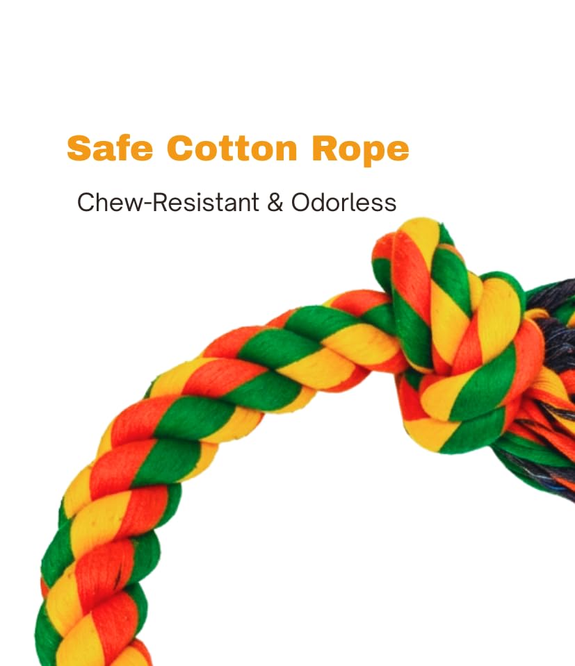 Generic two-piece set rope toy offers versatile options for dogs.