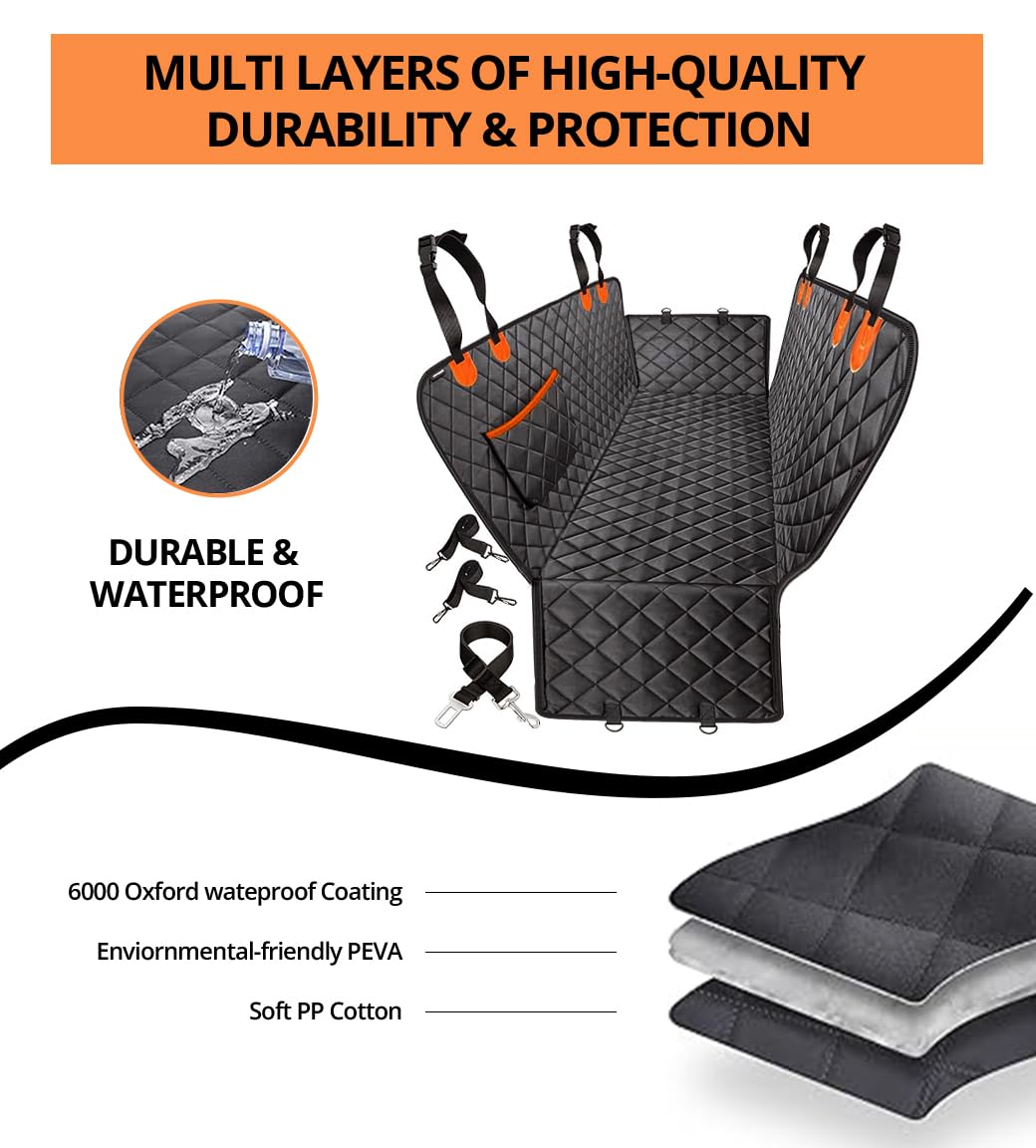 Generic Universal Dog Car Seat Extender built-in seat belt for added safety.