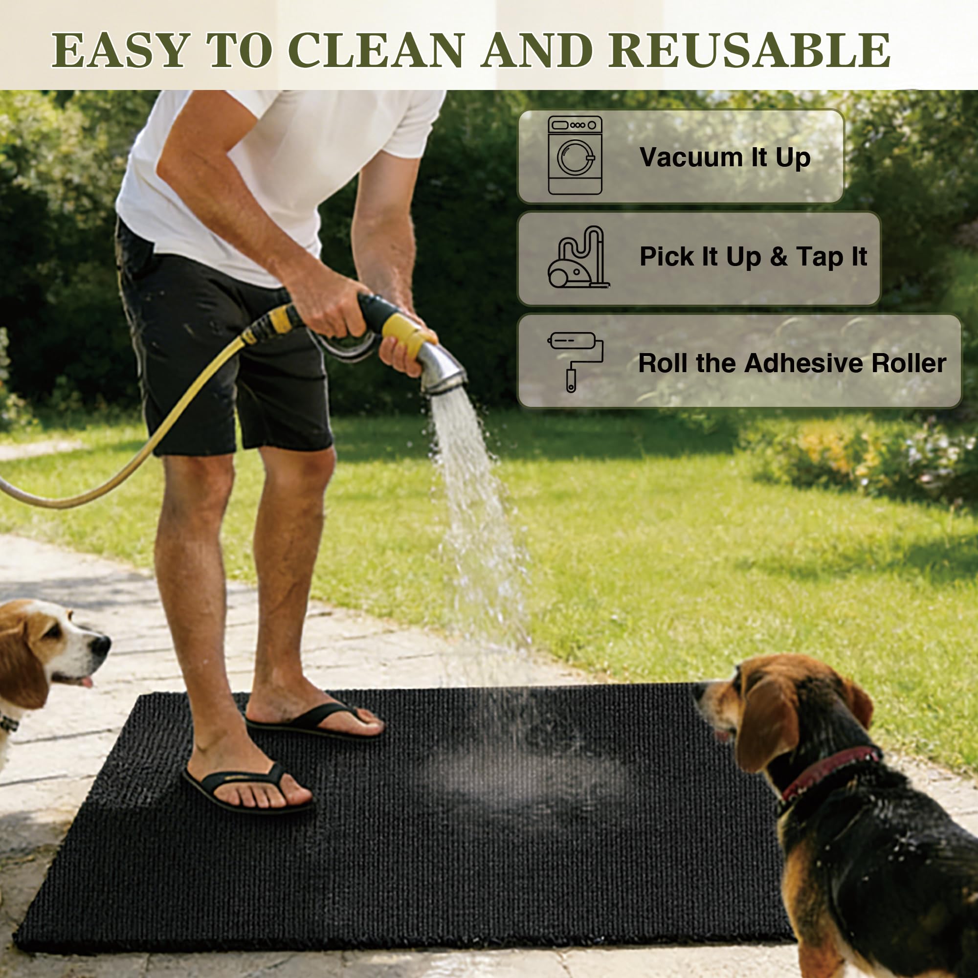 Generic washable pee pad doubles as indoor potty mat