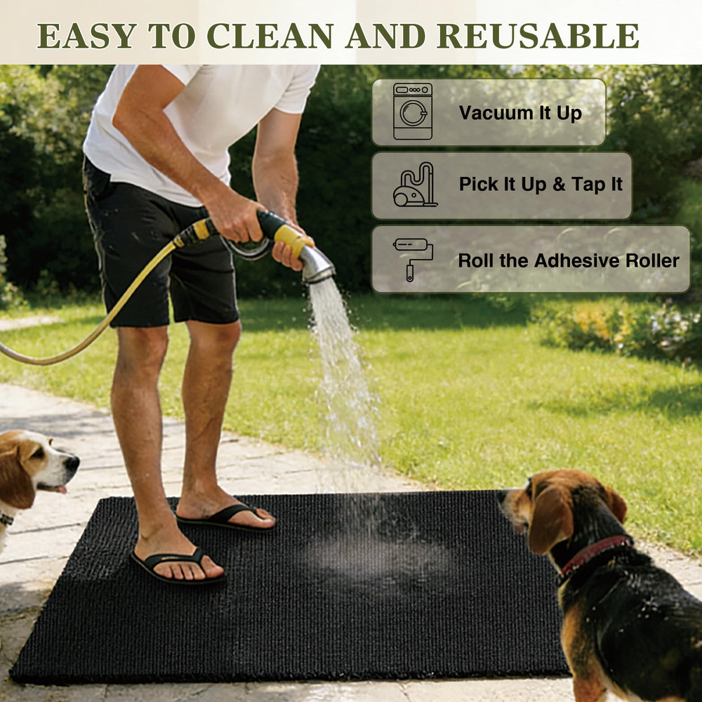 Generic washable pee pad doubles as indoor potty mat