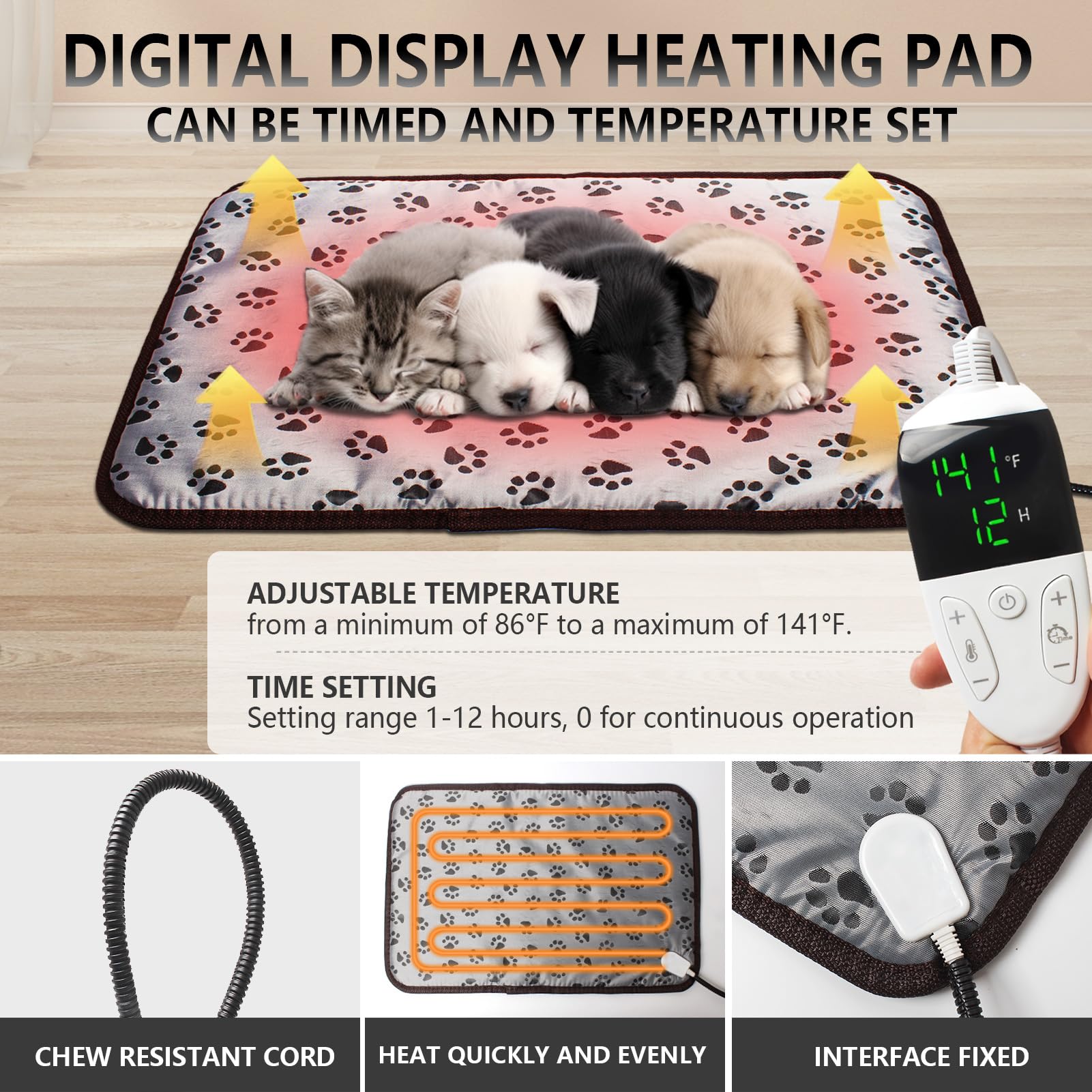 Geniprem Puppy Incubator temperature control panel for precise warmth settings