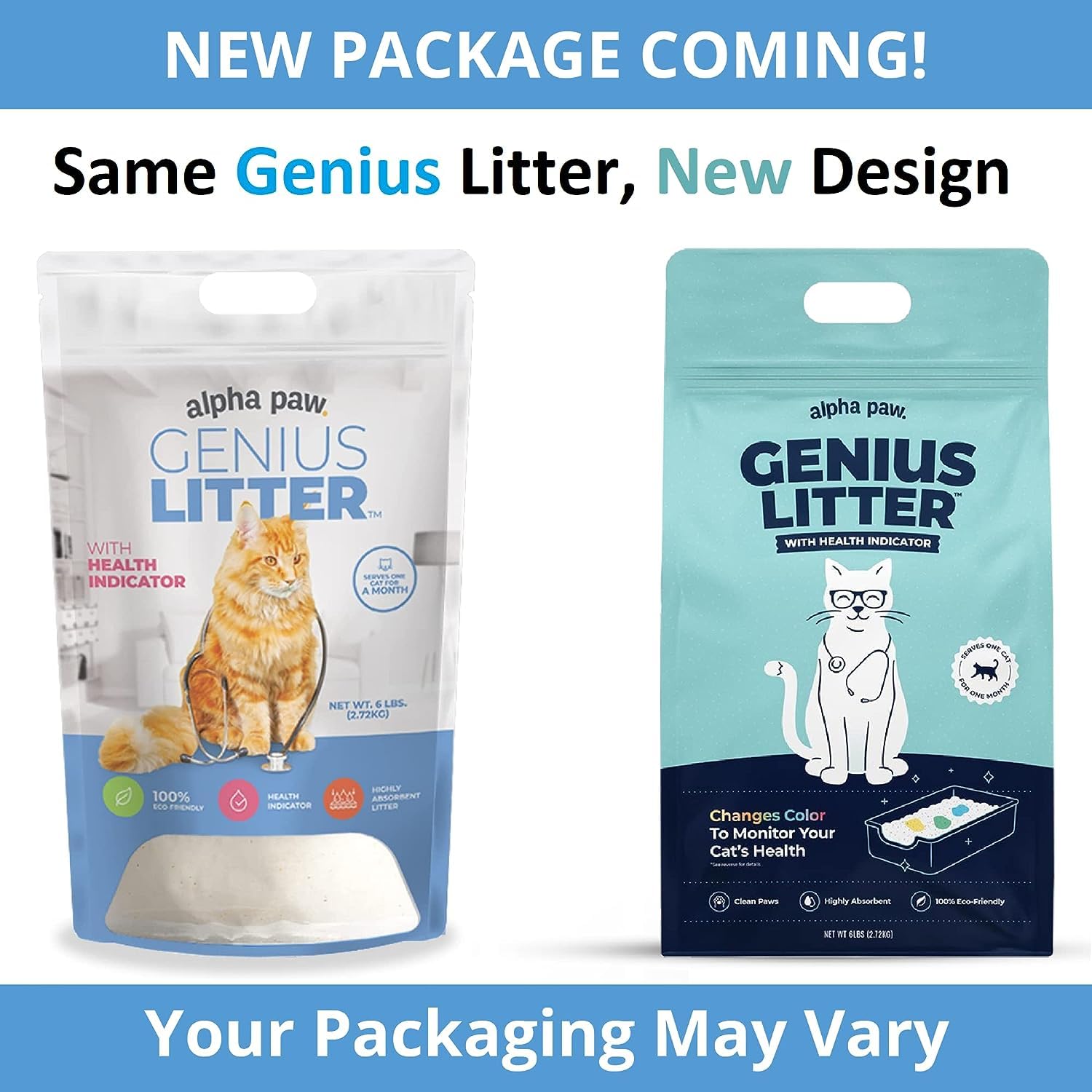 Genius Litter ideal for indoor cats and kittens in apartments.