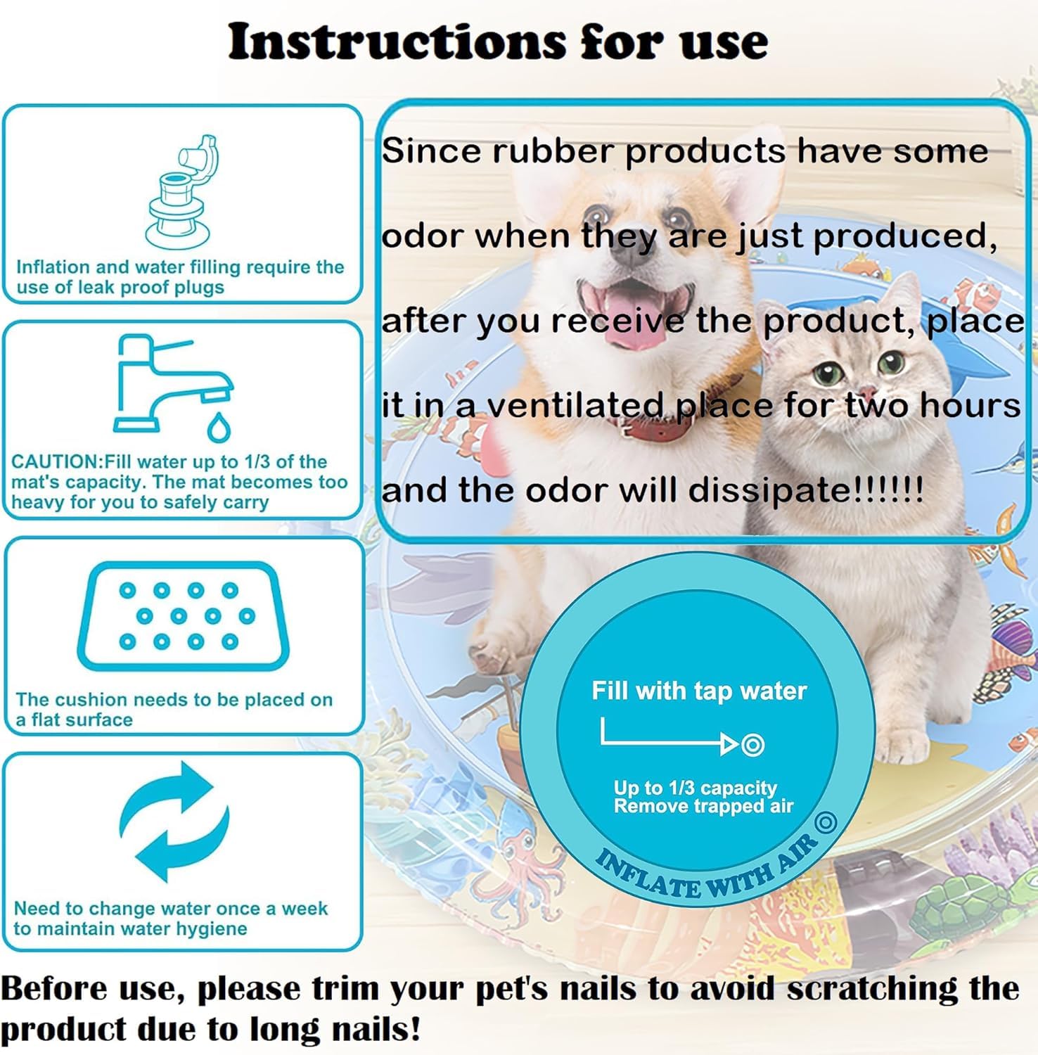 Genkasar cooling rectangle mat keeps pets refreshed during hot days.