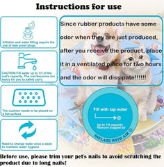 Genkasar cooling rectangle mat keeps pets refreshed during hot days.