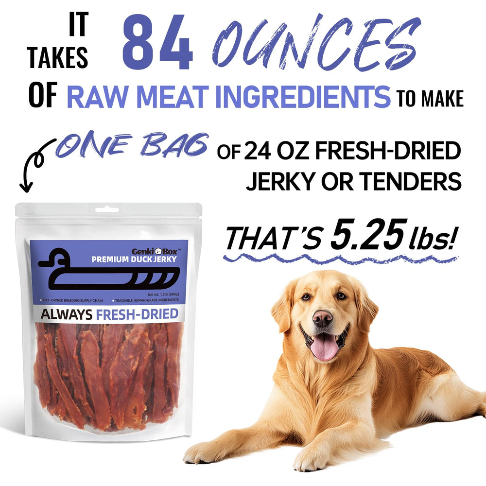 GenkiBox training jerky tender texture ideal for quick rewards