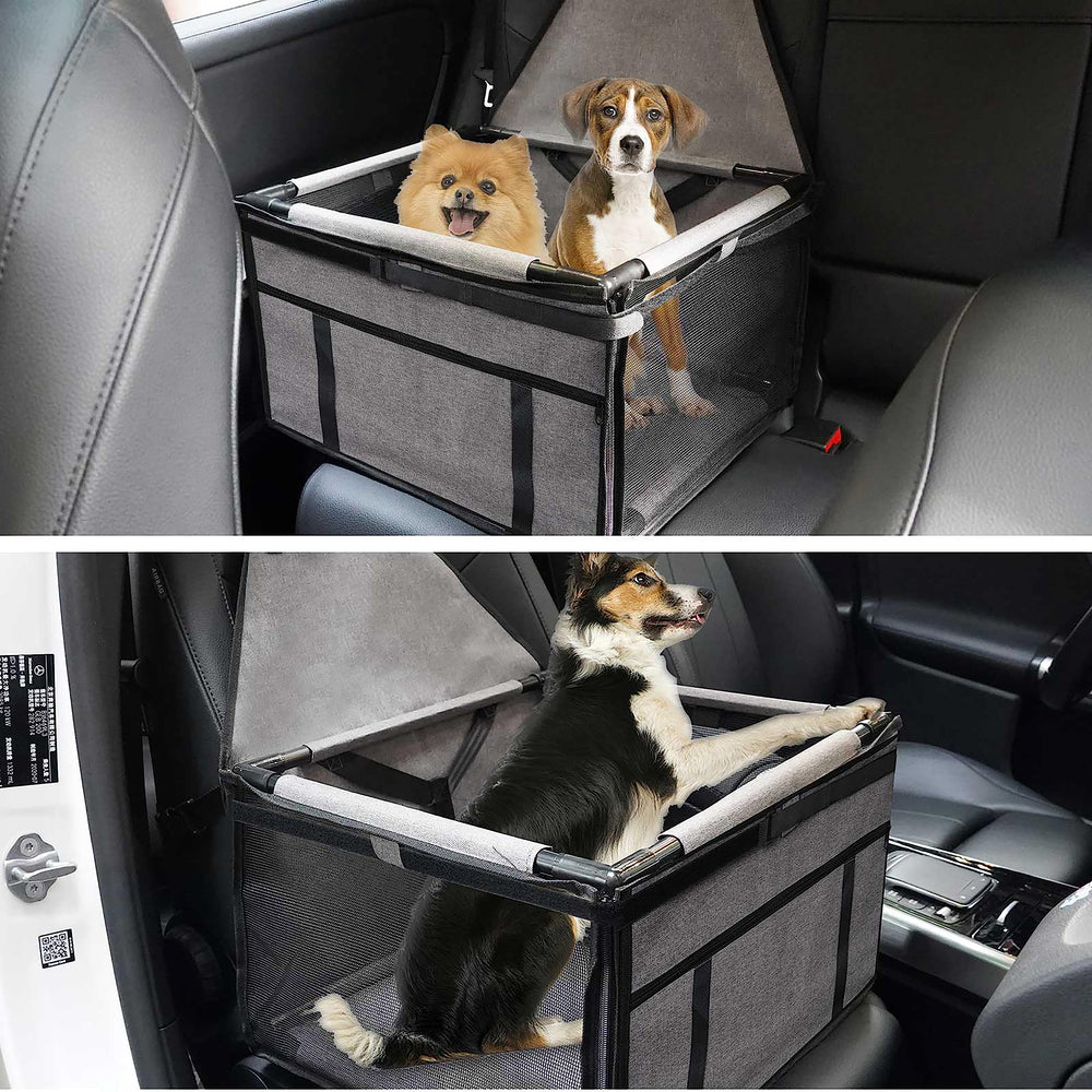 GENORTH dog car seat detachable frame for easy storage and cleaning