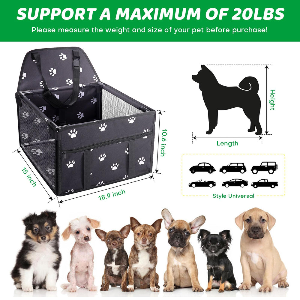 GENORTH dog car seat waterproof Oxford fabric protects against spills