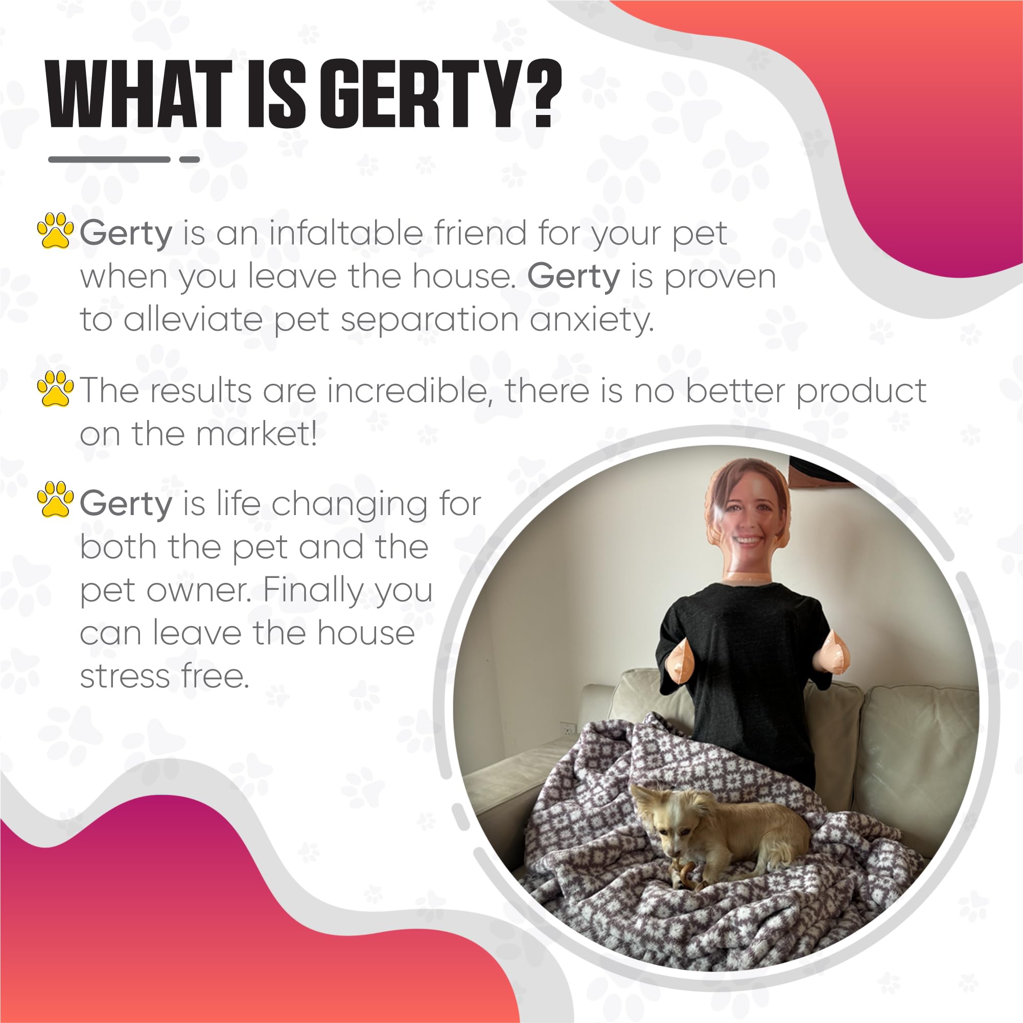 Gerty is easy to inflate and deflate for quick setup.