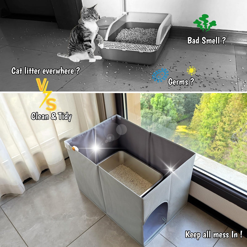 Gesomepurrz cat-litter-box privacy design helps cats feel secure during use.