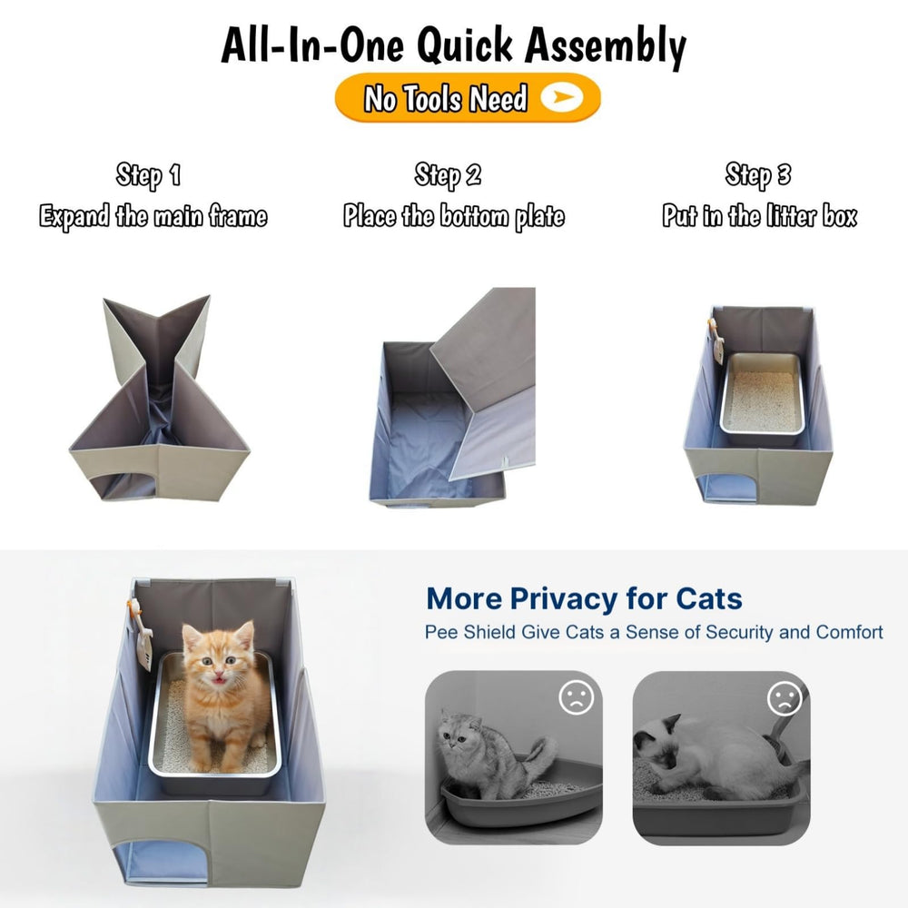 Gesomepurrz dog-proof feature helps prevent dog access while cats use the box.