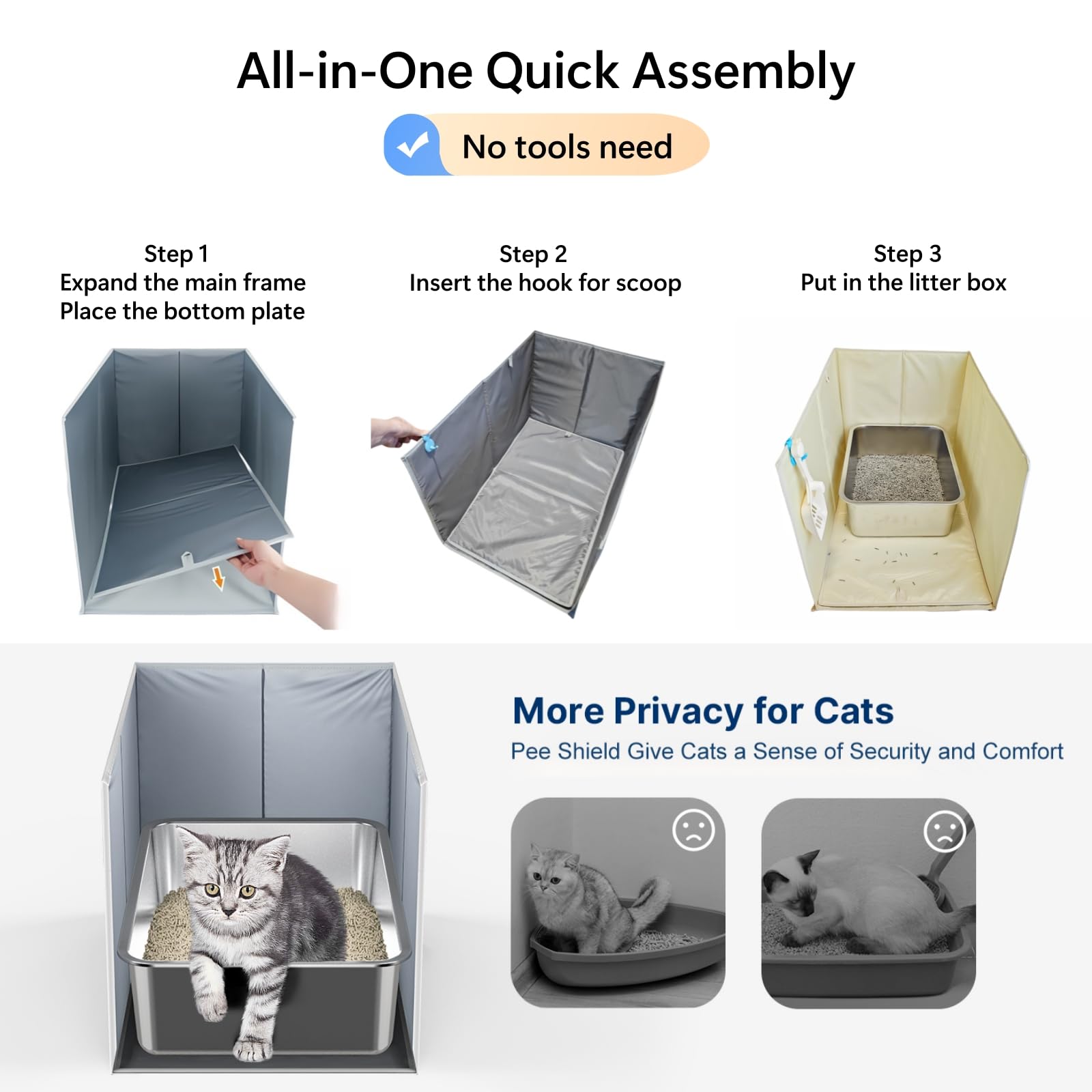 Gesomepurrz Durable, Water-Resistant Design for quick maintenance.