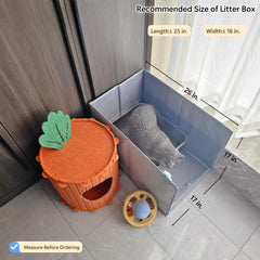 Gesomepurrz open-top design provides cat privacy and easy access.