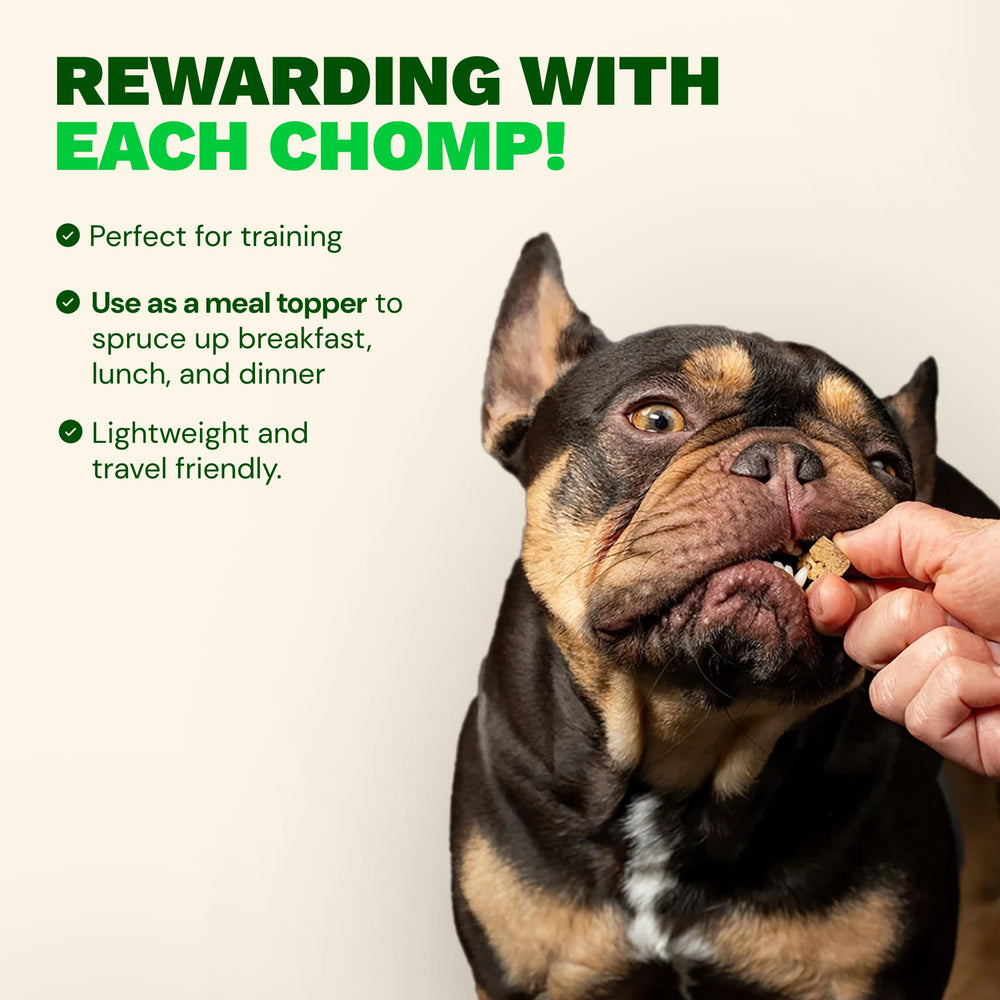 Get Joy grain-free and gluten-free liver treats for limited-ingredient diets.