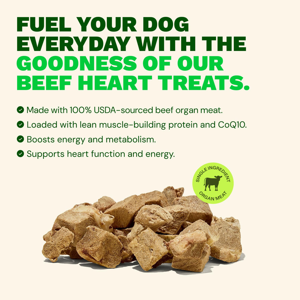 Get Joy training rewards with beef heart for high-value moments.