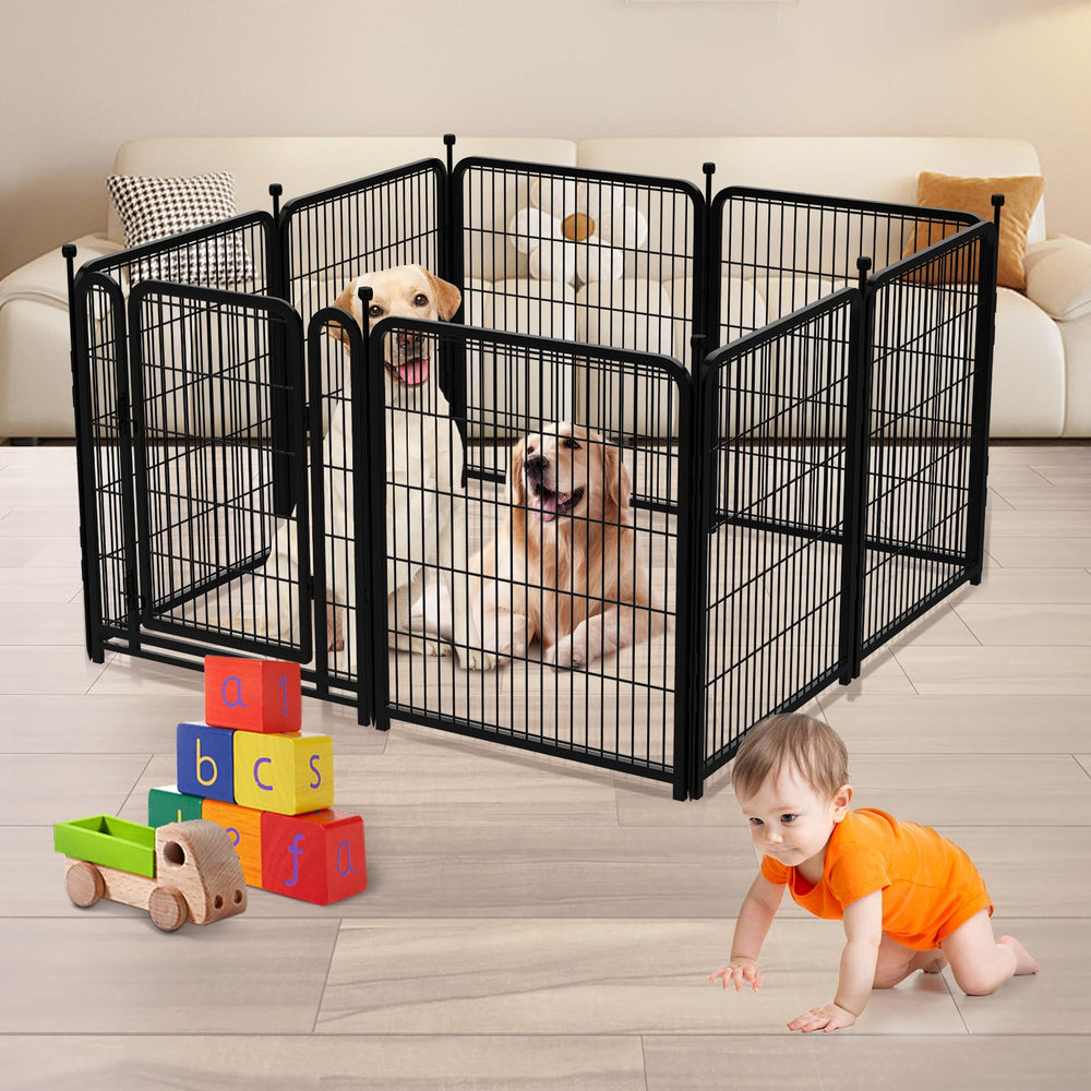 Getlay dog playpen ground spikes for added stability