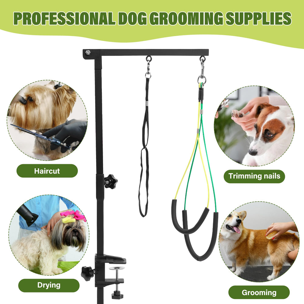 getlstub multi-use grooming arm for baths, drying, trimming