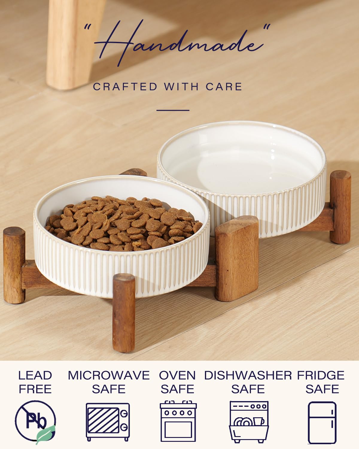 Getstar four-point anchoring secures bowls to prevent sliding and spills.